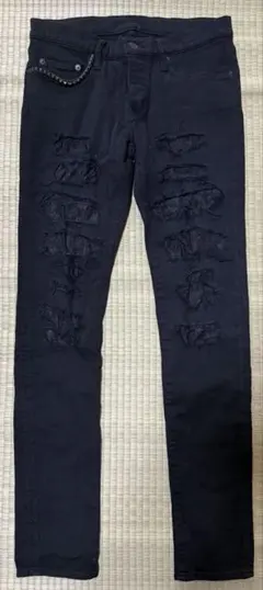 HYSTERIC GLAMOUR スキニーデニムパンツ ブラック