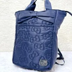 Hello Kitty 2Way Quilted Bow Backpack