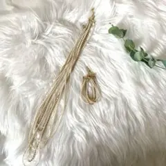 ◎AIMER /エメ / ロングネックレス・ブレスレット/ 6連/パール×ボール