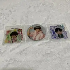 佐藤大樹　缶バッジ、キーホルダー3点セット