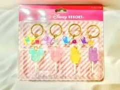 東京ディズニーリゾート ロリポップキャンディ キーチェーン 4個セット