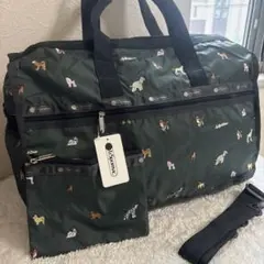 レスポートサック DELUXE LG WEEKENDER ボストン 犬柄 緑のサムネイル