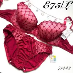 E75/L リンドコラソン フェアリー ブラジャー&ショーツ 71443 RDのサムネイル