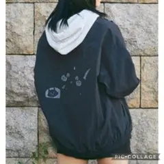 ❮美品☆❯ちいかわ あのこ ナイロンジャケット 黒
