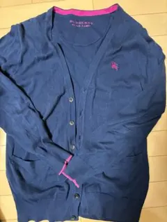 BURBERRY BLACK LABEL ネイビー カーディガン