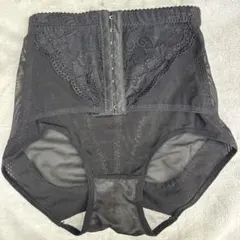 や*り様 M ３枚セット　洗い替えに！ブラックハイウエストガードル レース装飾付