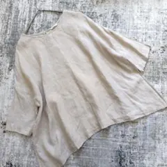 yuni コットンギャザーフレアブラウス ピンクベージュ F ナチュラル 