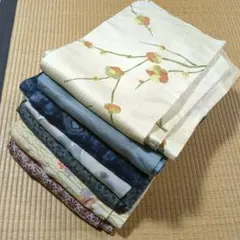 d*9様 4151 小紋着物まとめ売り7着！リメイク•お稽古用など☆