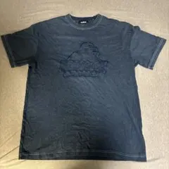 【希少デザイン】XLARGE 立体刺繍ロゴ Tシャツ 紺 M 白ステッチ