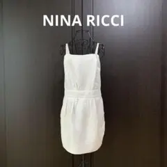 NINA RICCI ニナリッチ シルクリネンキャミワンピース チュニック NINA RICCI ニナリッチ シルクリネンキャミワンピース