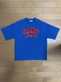 WEGO STRANGE RUMOR ロゴ Tシャツ ブルー Lサイズ