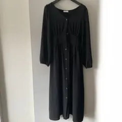 earth music&ecology ブラックシャツワンピース