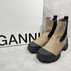 GANNI ガニー ラバー ショート ブーツ サイドゴア チェルシー 38のサムネイル