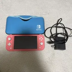 ニンテンドーSwitch ライト本体　ピンク ケース＋充電器付き