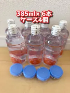 増量タイプ　ソフトコンタクト洗浄保存液 385ml×6本 ケース4個