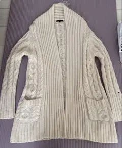 TOMMY HILFIGER ケーブルニットカーディガン