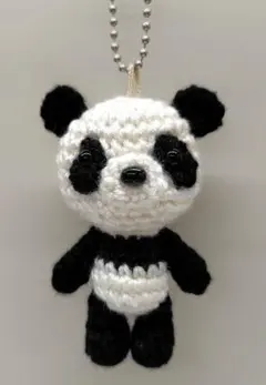 あみぐるみキーホルダー　パンダ　♧287