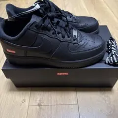 ナイキ エアフォース 1 シュプリーム スニーカー ブラック 26センチ