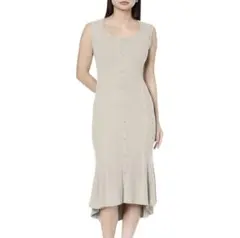 SNIDEL フロントボタンノースリニットワンピース