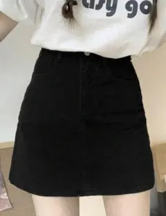 SHEIN ストレートデニムスカート