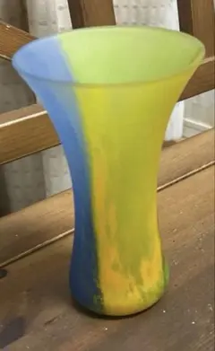 イタリア製　ガラス花瓶　フラワーベース