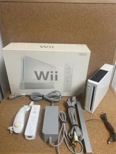Nintendo 任天堂Wii 本体 外箱、その他付属品付き
