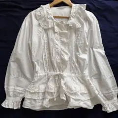 美品⭐︎ワンダフルワールド⭐︎ピンクハウス⭐︎金子功⭐︎ホワイトブラウス 美品⭐︎ワンダフルワールド⭐︎ピンクハウス⭐︎金子功⭐︎ホワイト