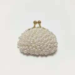 ビーズがま口 アクセサリーケース ハンドメイド