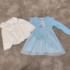エルサ ワンピースとポンチョ