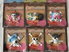 ワンピース　海賊旗マグネット　6個セットのサムネイル