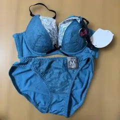 レース付きブラジャーショーツセット B70 M