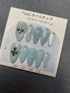現品痛ネイルチップギャルロングフレンチベイビーブーマネイルy2k地雷系クロム