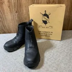 J345R SHAKA フロントジップブーツ ブラック 25cm