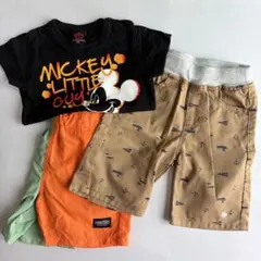 男の子90 夏服まとめ売り POLO BABYDOLL半袖Tシャツ ハーフパンツ