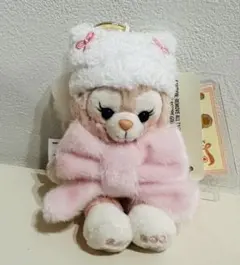 【新品未使用】香港ディズニー　リーナベル　冬　お座りぬいぐるみキーチェーン