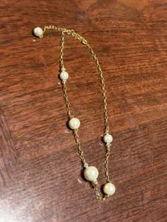 ゴールドチェーン パール ネックレス