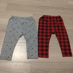 ユニクロ レギンス2本セット 80cm