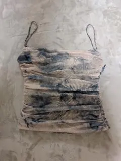 ZARA　タイダイギャザーキャミソール
