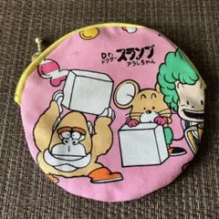 新品未使用ハンドメイドDr.スランプ アラレちゃん 丸型ミニポーチ