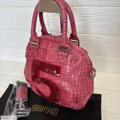 とっても可愛いmuta 8バック　ハラコ　本革　クロコ型押し muta - ムータ No.8 型押しクロコダイル スパンコール バッグの通販 by