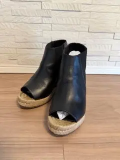 BALENCIAGA オープントゥ サンダル ブラック 37のサムネイル