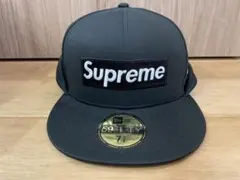 Supreme 59FIFTY ブラックキャップ 7 3/8