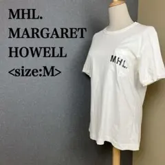 MHL. MARGARET HOWELL ロゴポケットTシャツ 白 Mのサムネイル
