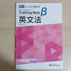 高校 トレーニングノートβ 英文法