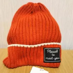 新品68%off★㈱べべ BdeR 赤色 帽子★M