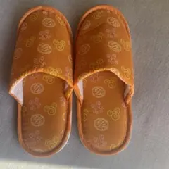 東京ディズニーランドホテル スリッパ オレンジ　キッズサイズ