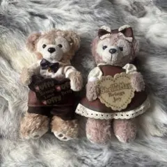 ダッフィー　シェリーメイ　ぬいぐるみバッチ