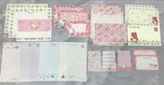 サンリオレターセット キティ　マイメロ　マロンクリーム　キキララ　メモ 平成