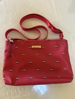 TOMMY HILFIGER レッド ドットショルダーバッグ