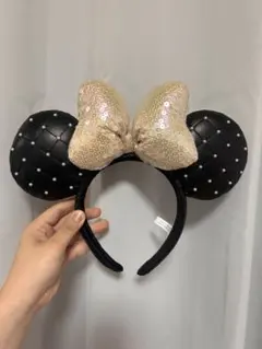 ミニーちゃんキルティングカチューシャ